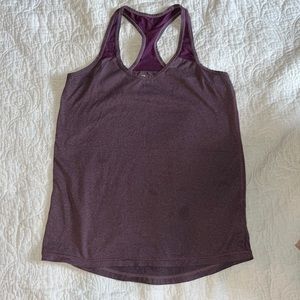 Women’s purple workout tank top